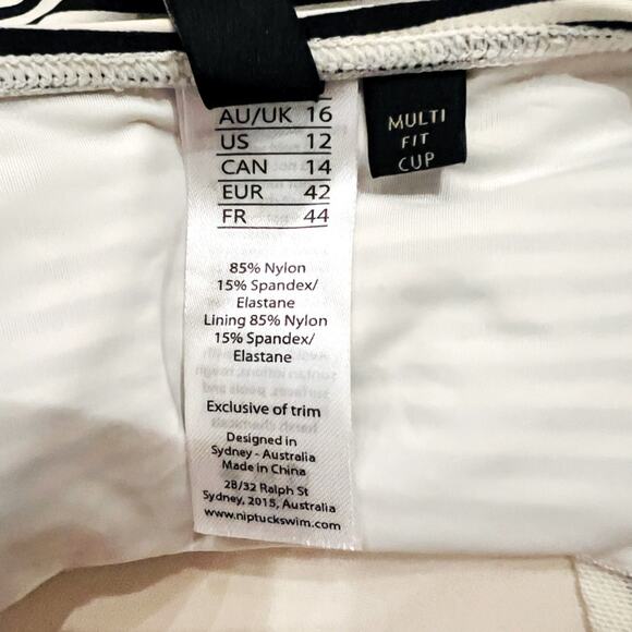 Nip Tuck Swim Sorrento Stripe Joanne One Piece Size 12 - Picture 13 of 14